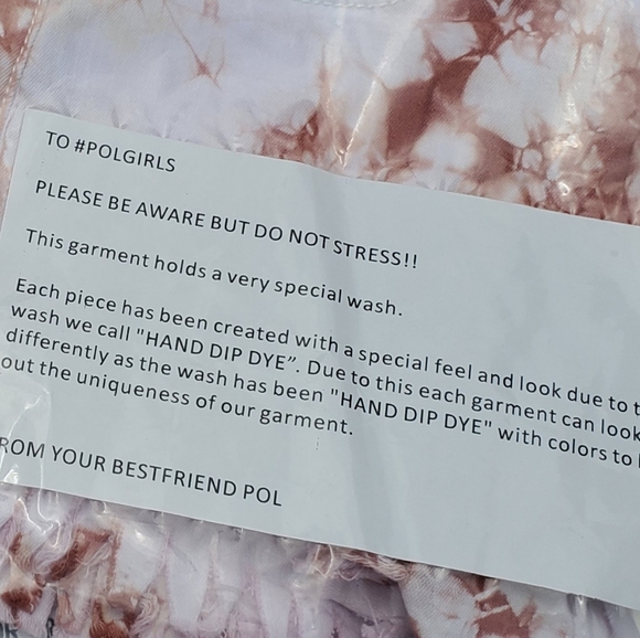 SOLD POL Tie Dye Cutoff Jean Shorts - Picture 5 of 6